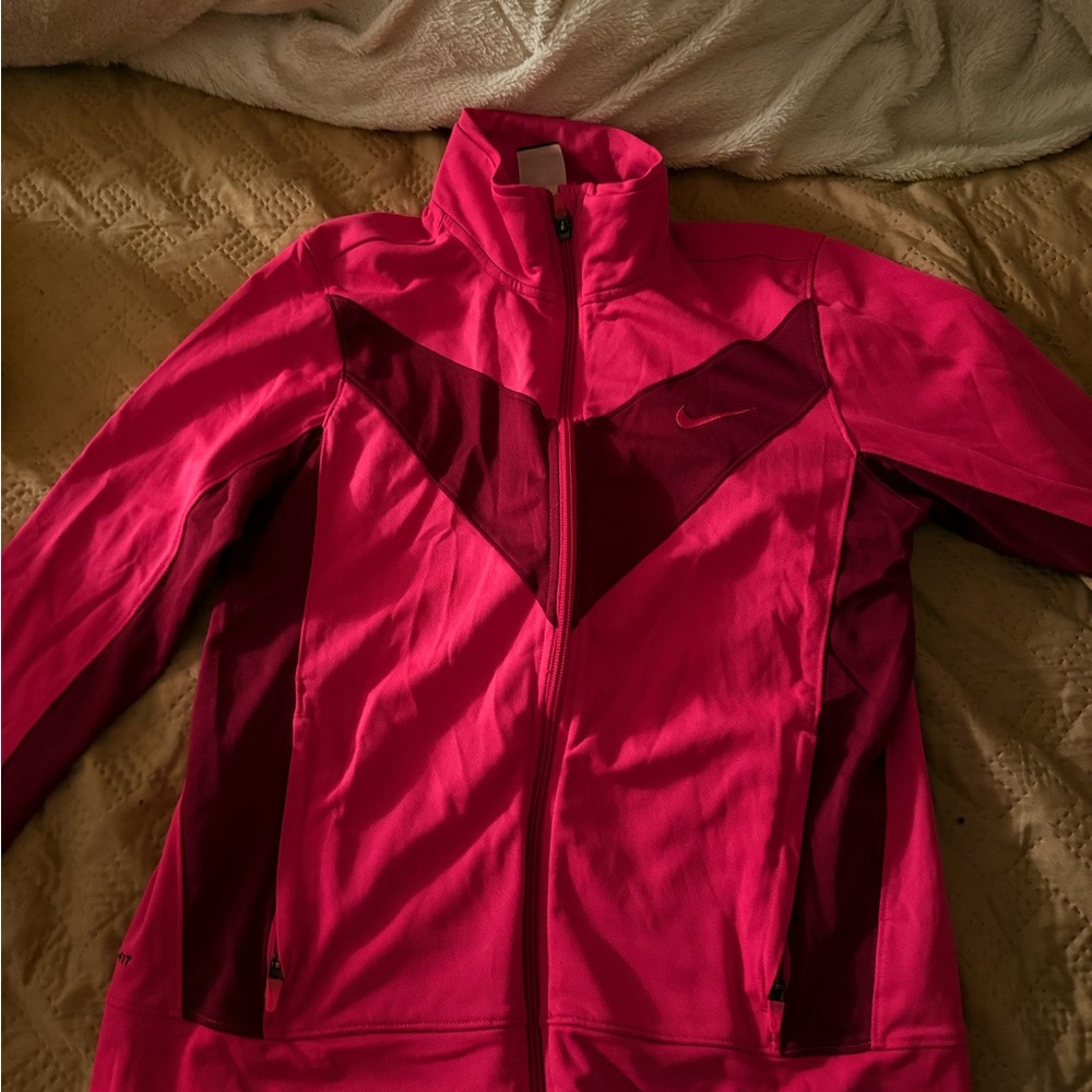 Nike Women's Fuchsia and Burgundy Ski Jacket